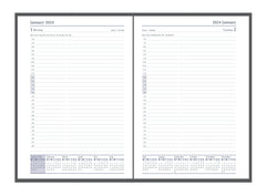 Classic - Compact Day-to-Page Diary with Appointments - 2025 Calendar Year Planner