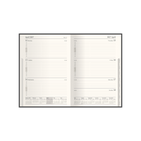 2027 Calendar Year Planner - 12 Month A5 Week-to-View Diary in Black - Collins Debden Classic Range (1270V.99-27)