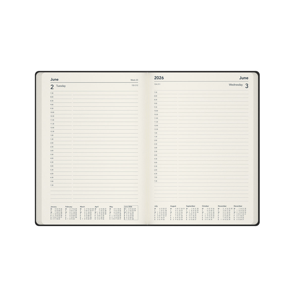 Legacy - 2026 Daily Planner - A5 Day-to-Page Diary with Appointments  (CL51-26)