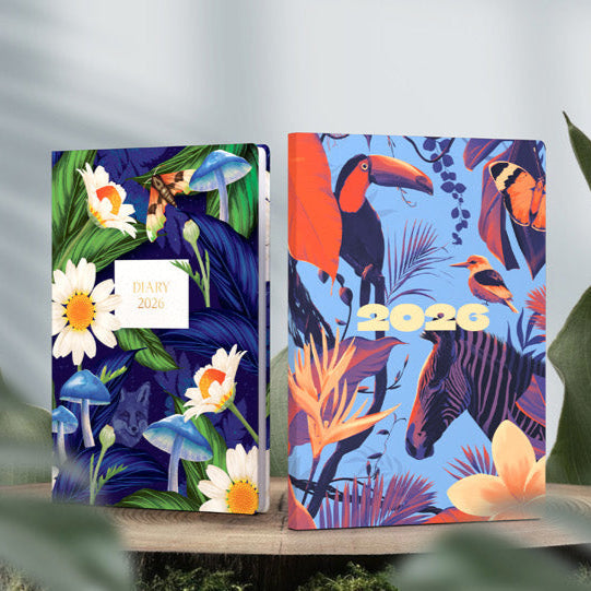 カレンダー+スケジュール GOOD GRlEF  DIARY COVER Down the Garden Path- A5 Week-To-View - Diary - 2026 Calendar Year