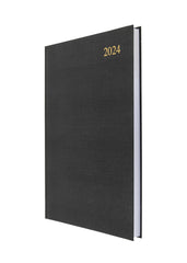 Collins Eco Friendly Essential - 2024 Daily Planner - A4 Day-to-Page Diary / Journal with Recycled Paper (E-ESSA41-24)