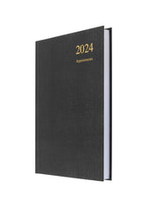 Collins Eco Friendly Essential - 2024 Daily Planner - A5 Day-to-Page Diary with Recycled Paper and Appointments (E-ESSA51A-24)