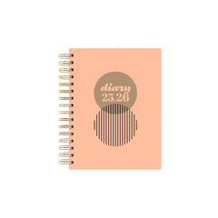 Scandi - A5 Day-to-Page Mid/Academic Year Diary Planner 2025-2026
