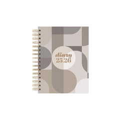 Scandi - A5 Day-to-Page Mid/Academic Year Diary Planner 2025-2026
