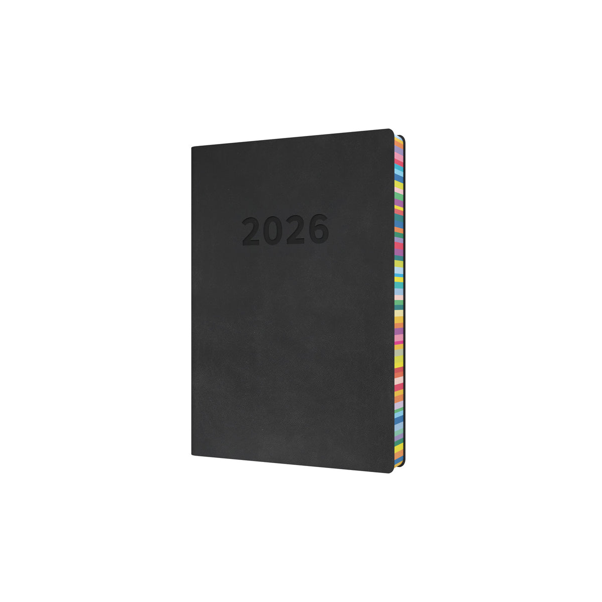 Collins Edge Rainbow 2026 12-Month A5 Planner – Day-to-Page, 1/2 Hourly Appointments, Soft Cover, Red