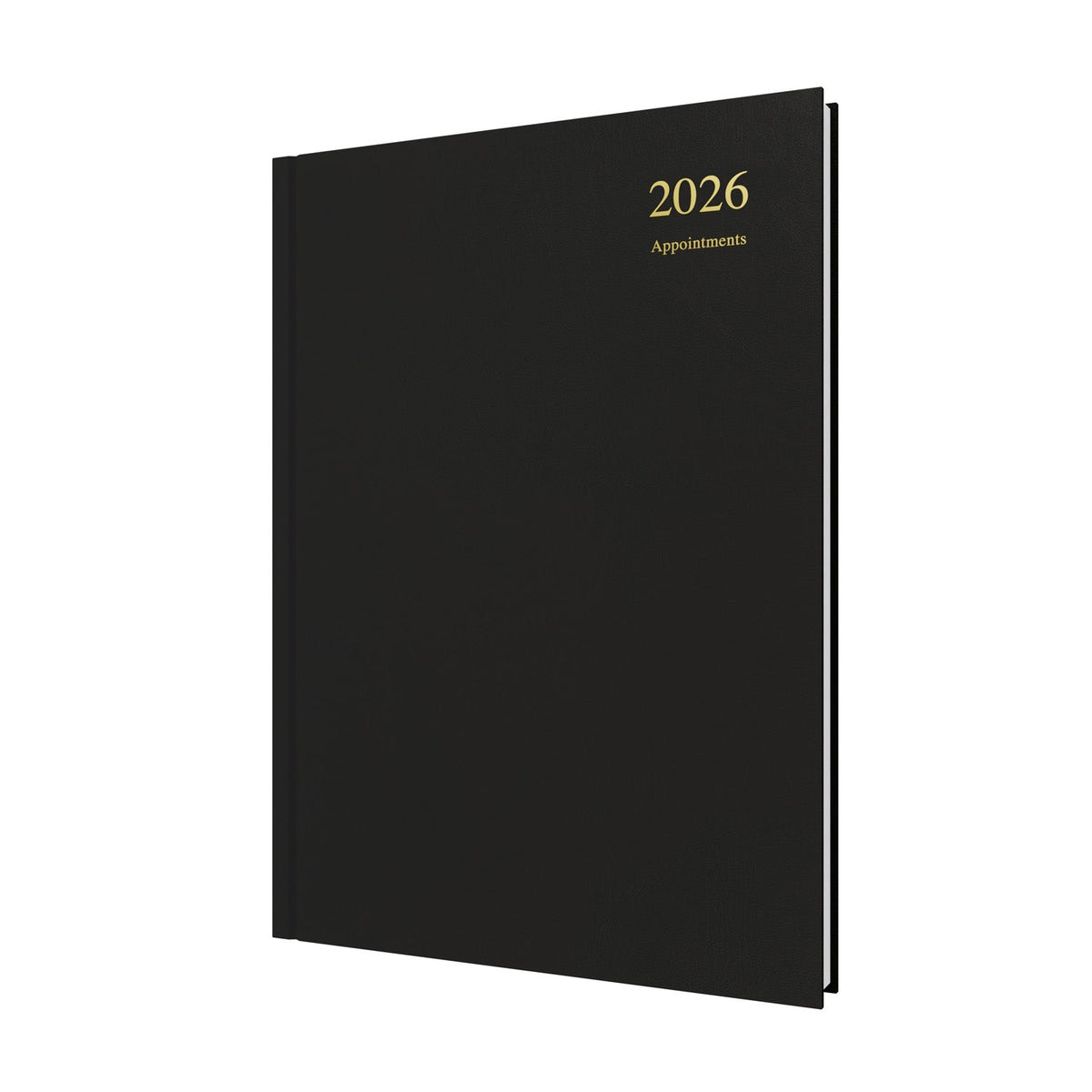 SIGEL C2620 Daily Diary 2026 - A5 Soft Cover, 400 Pages, Elastic Band, Pen Loop, Sustainable Paper, Black