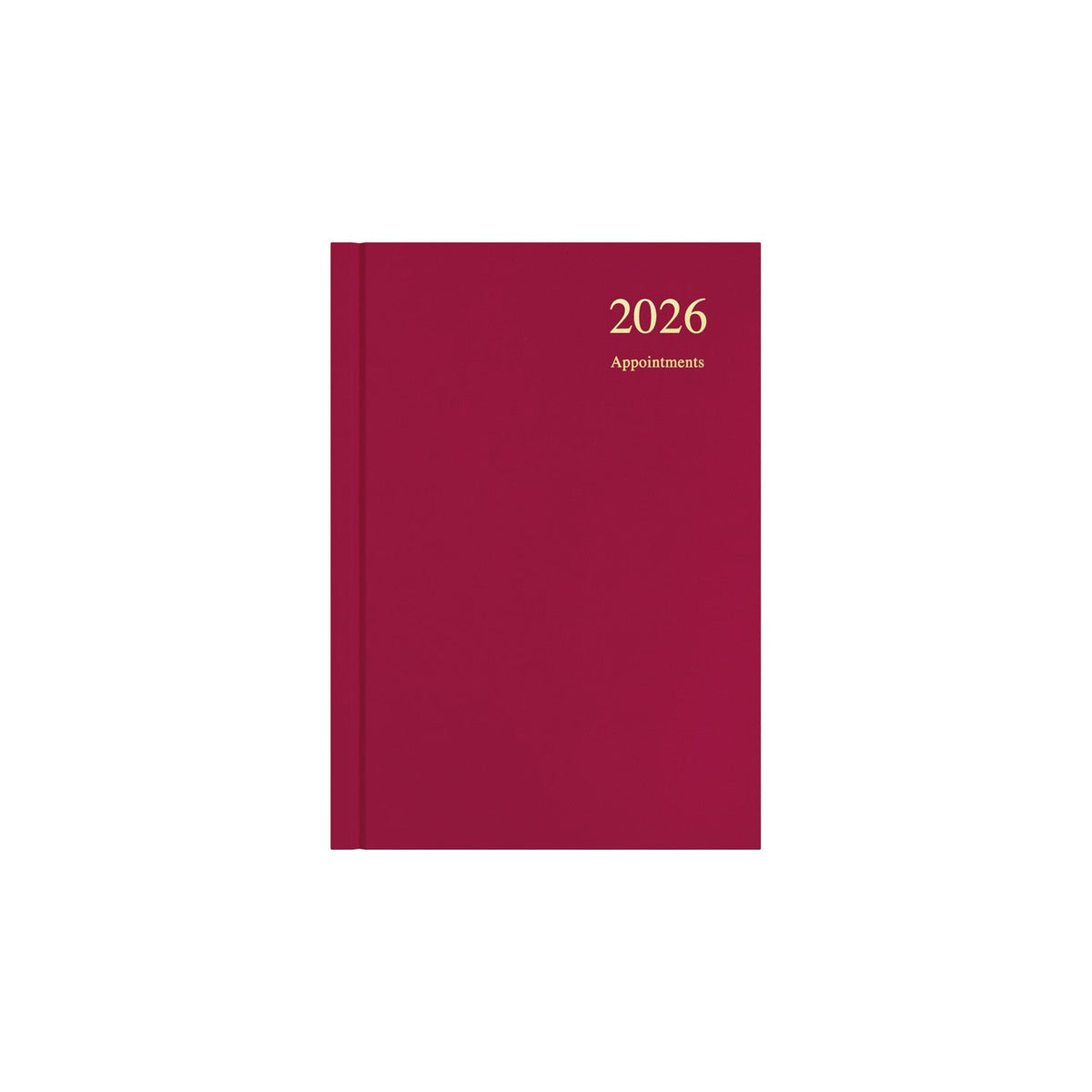 Essential - A5 Day-to-Page Diary with Appointments - 2026 Calendar Year Planner
