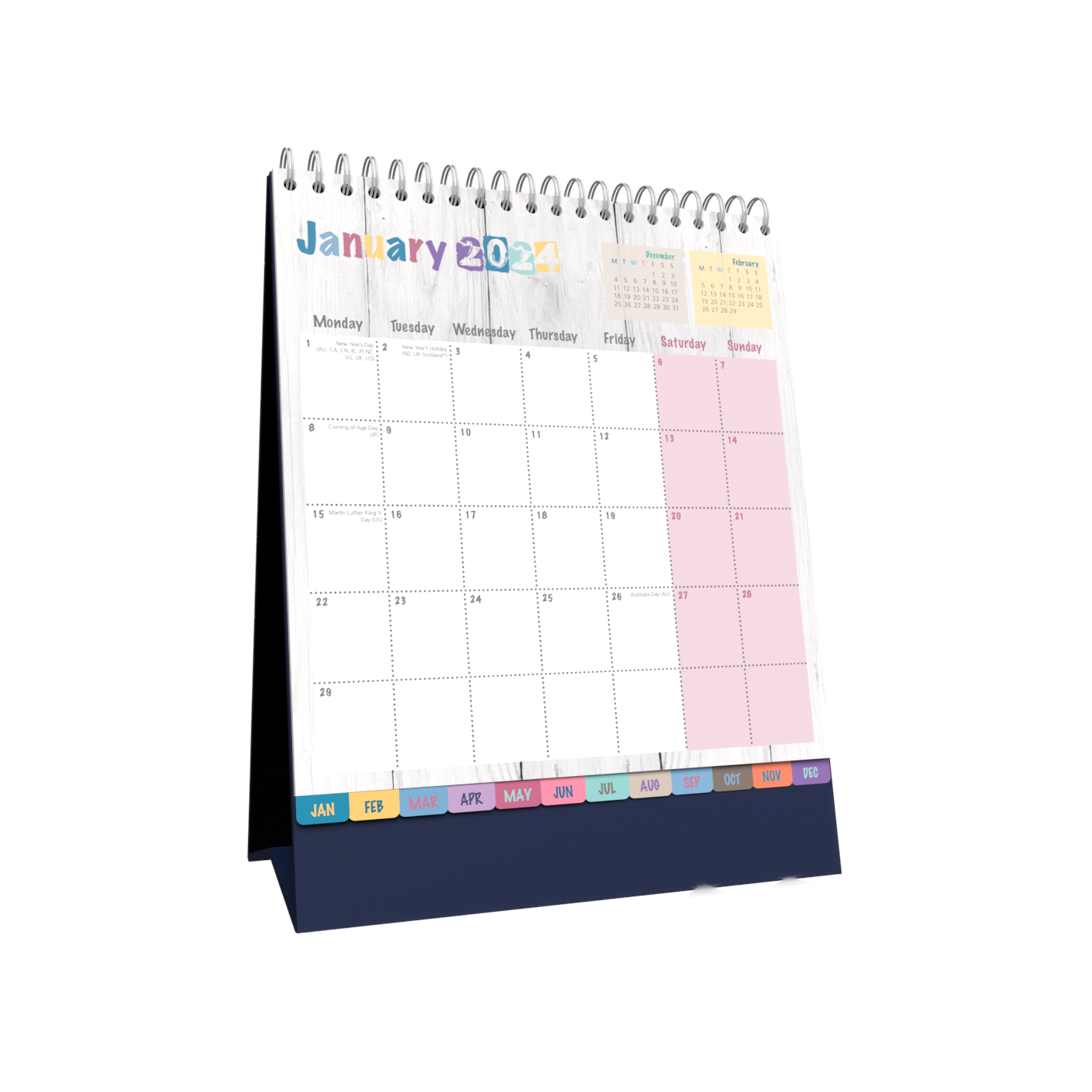 Collins Brighton - 2024 Desk Calendar