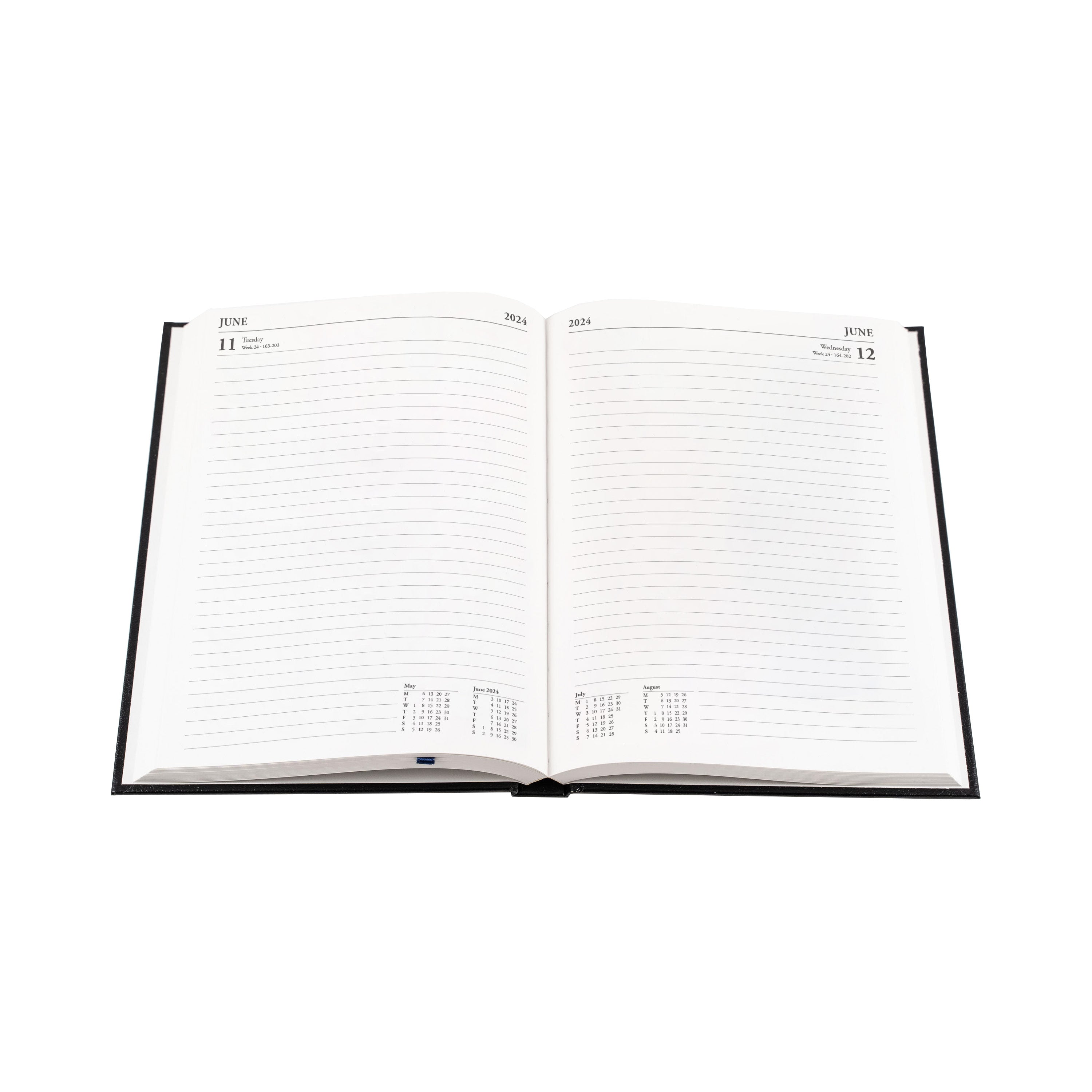 Collins Eco Friendly Essential - 2024 Daily Planner - A5 Day-to-Page Diary with Recycled Paper (E-ESSA51-24)