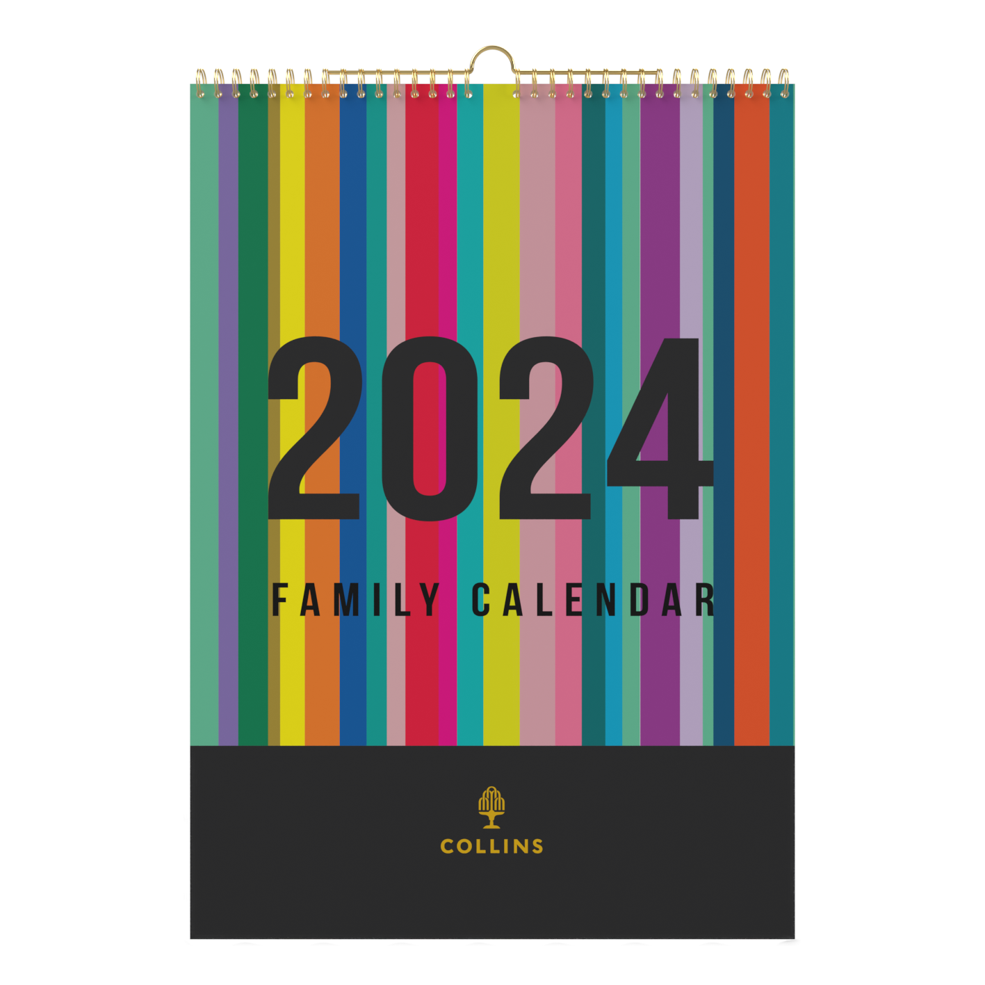 Collins Edge Rainbow - 2024 Family Wall Calendar (EDFC135-24)